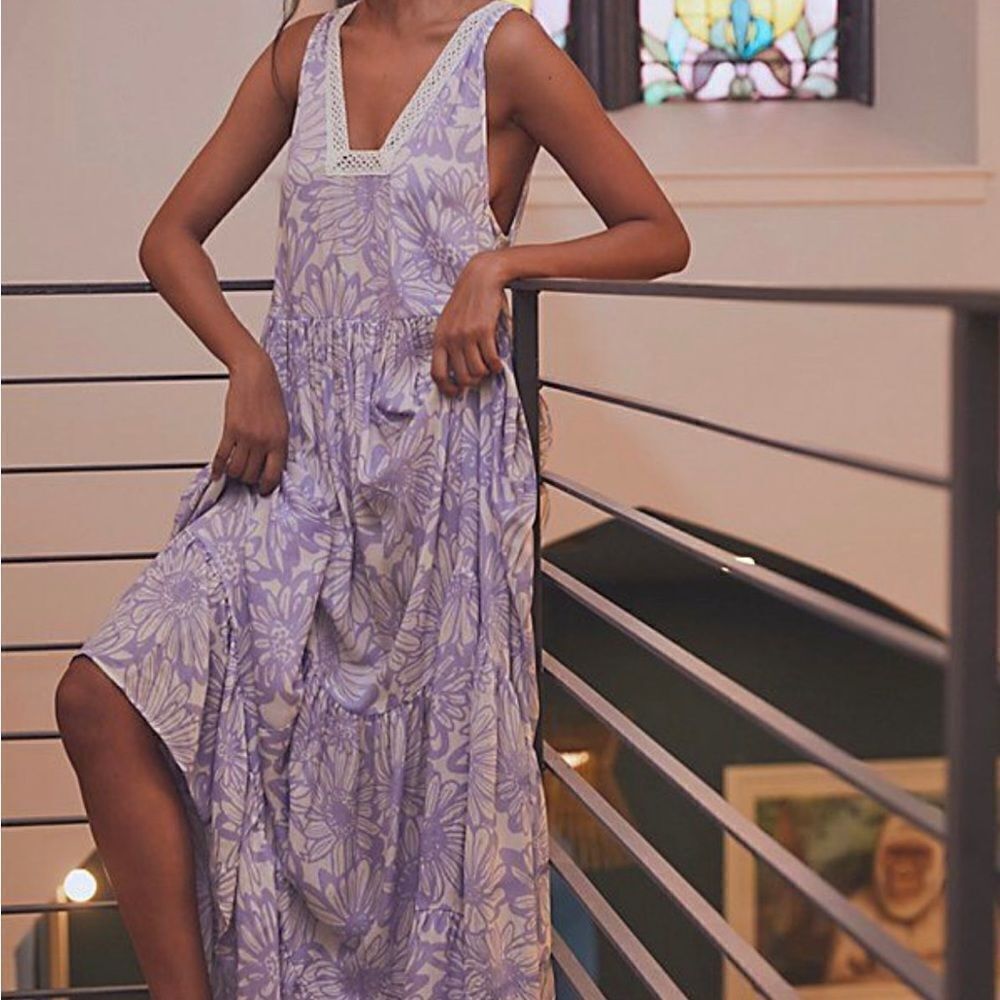 NWOT Free People Intimately Tiers For You maxi
dress size XS,S,M - Picture 8 of 13